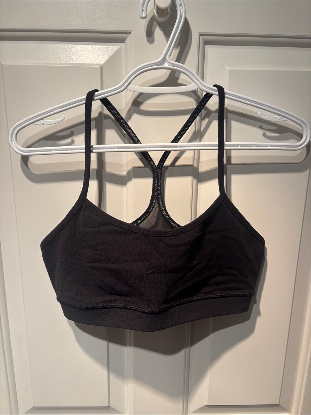 lululemon athletica Black Flow Y Racerback Sports Bra
